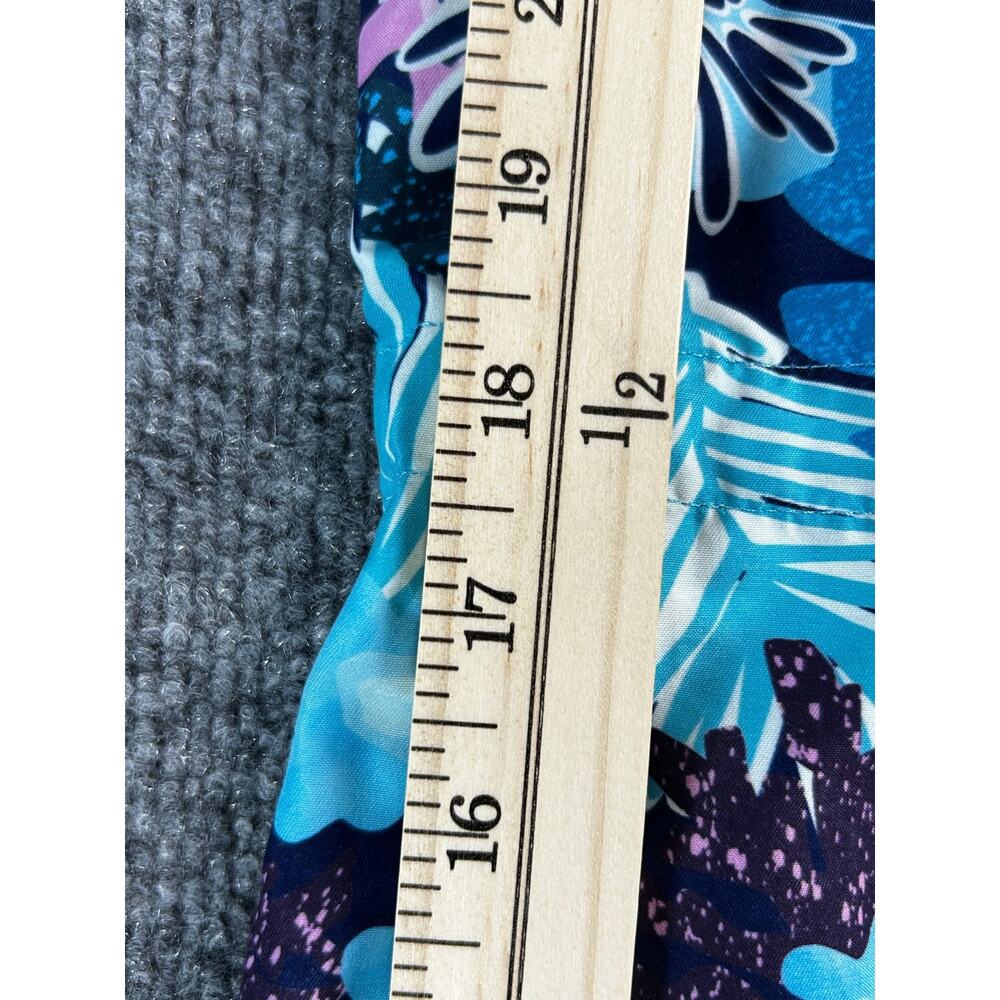 Magellan Fish Gear Floral Fishing Dress Blue Pink Women's Large - Picture 10 of 12